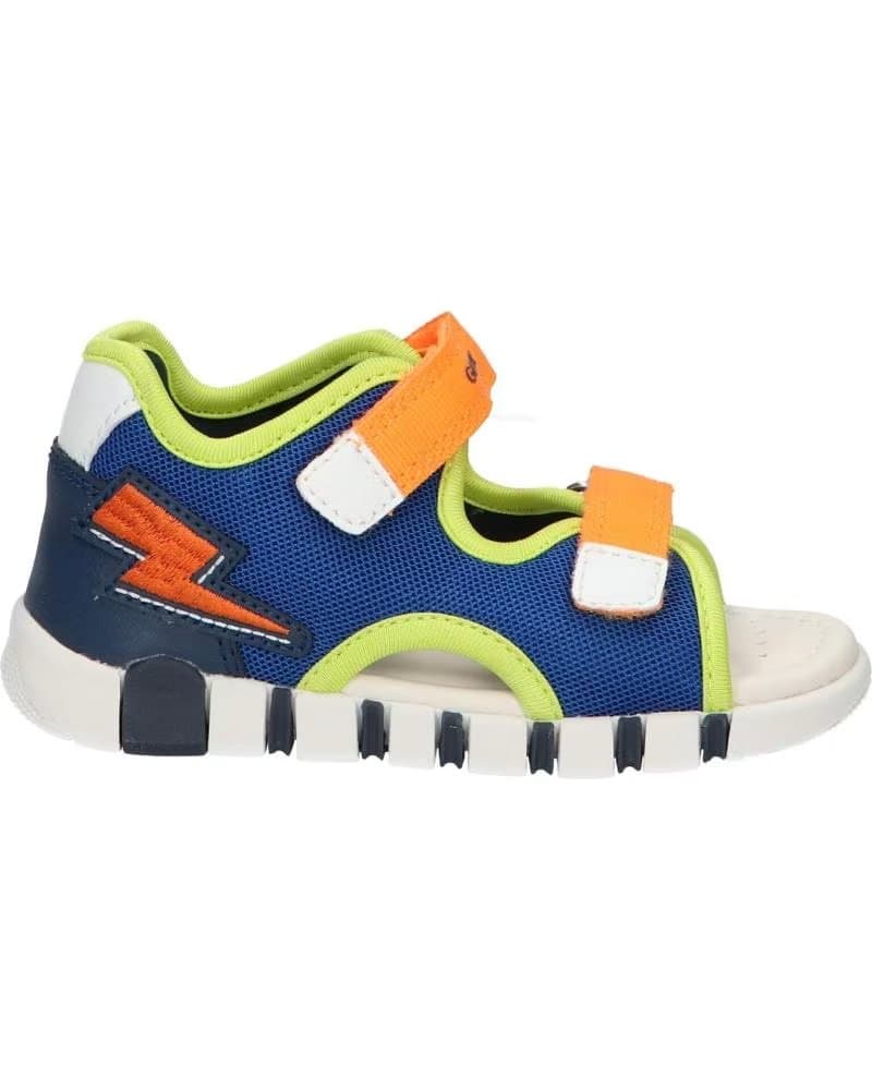 Sandálias de Menino GEOX B455PA 01454 B SANDAL IUPIDOO C0685 ROYAL-ORANGE C0685