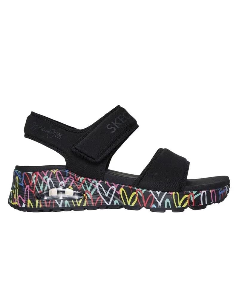 Sandálias de Mulher SKECHERS 164028 PARA COM SOLA MULTICOLOR NEGRO