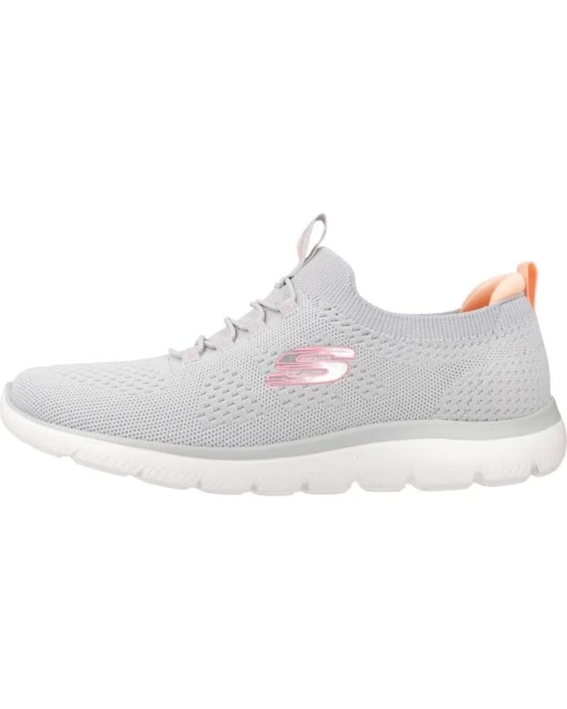 SKECHERS SUMMITS TOP PLAYER SAPATILHAS CINZA COM DETALHES ROSAS GYMT