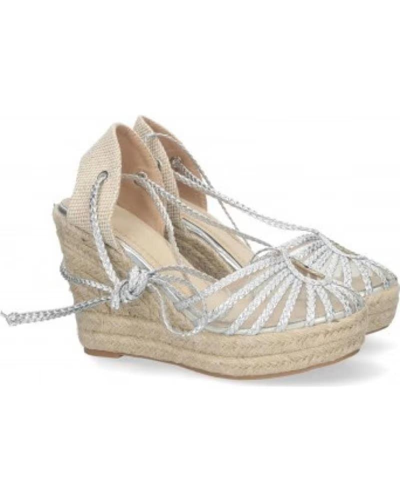 ESPADRILLES ANABELA SPORT3PUNTO0 JNS-5Q8 COM CADARÇOS E DETALHES PRATEADOS VARIOS COLORES