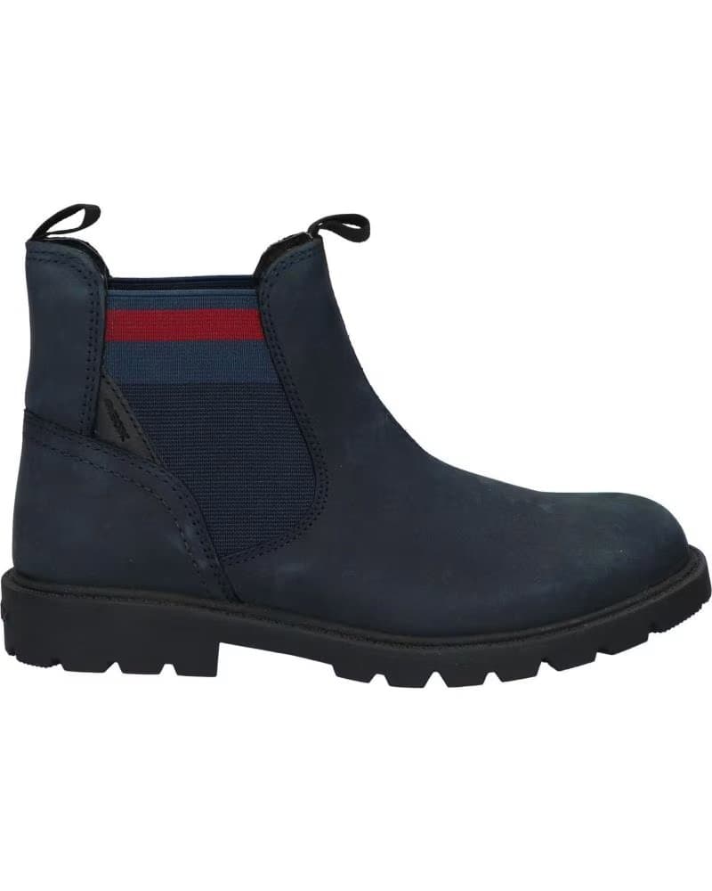 BOTAS GEOX J SHAYLAX BOY INFANTIL AZUL MARINHO E VERMELHO C0735 NAVY-RED