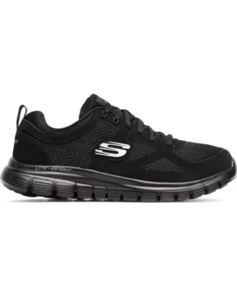TÊNIS SKECHERS BURNS-AGOURA MASCULINO PRETO NEGRO