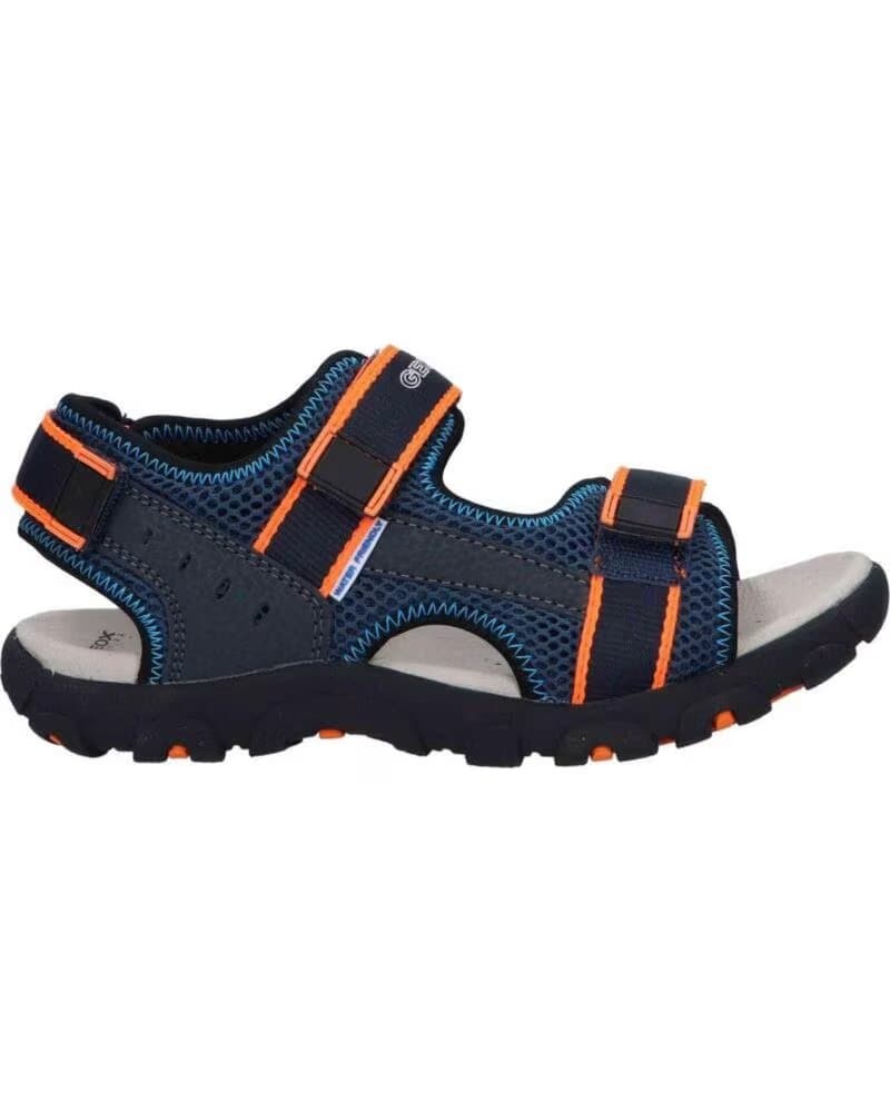 Sandálias de Menino GEOX J STRADA, FECHO DE VELCRO C4324 NAVY
