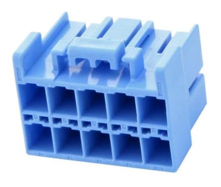 JST Funda de conector Macho, Serie PSI, paso: 4 mm, 10 contactos, 2 filas, Recta, Cable