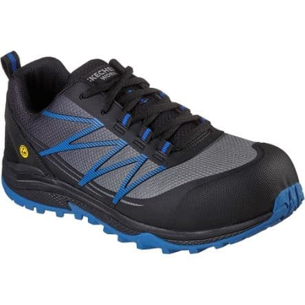 Skechers Zapatilla de seguridad Hombre de color Negro, Azul, talla 45 10