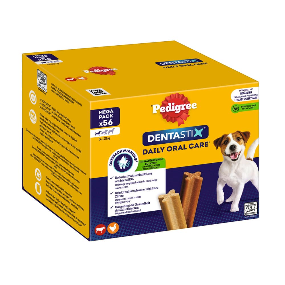 Pedigree Dentastix higiene dentária snacks para cães - Cães pequenos 5-10 kg (56 uds.)