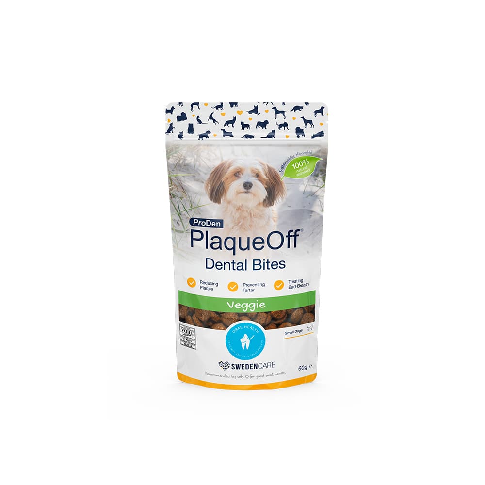 ProDen PlaqueOff Dental Croq snacks de higiene dentária para cães e gatos - 2 x 60 g