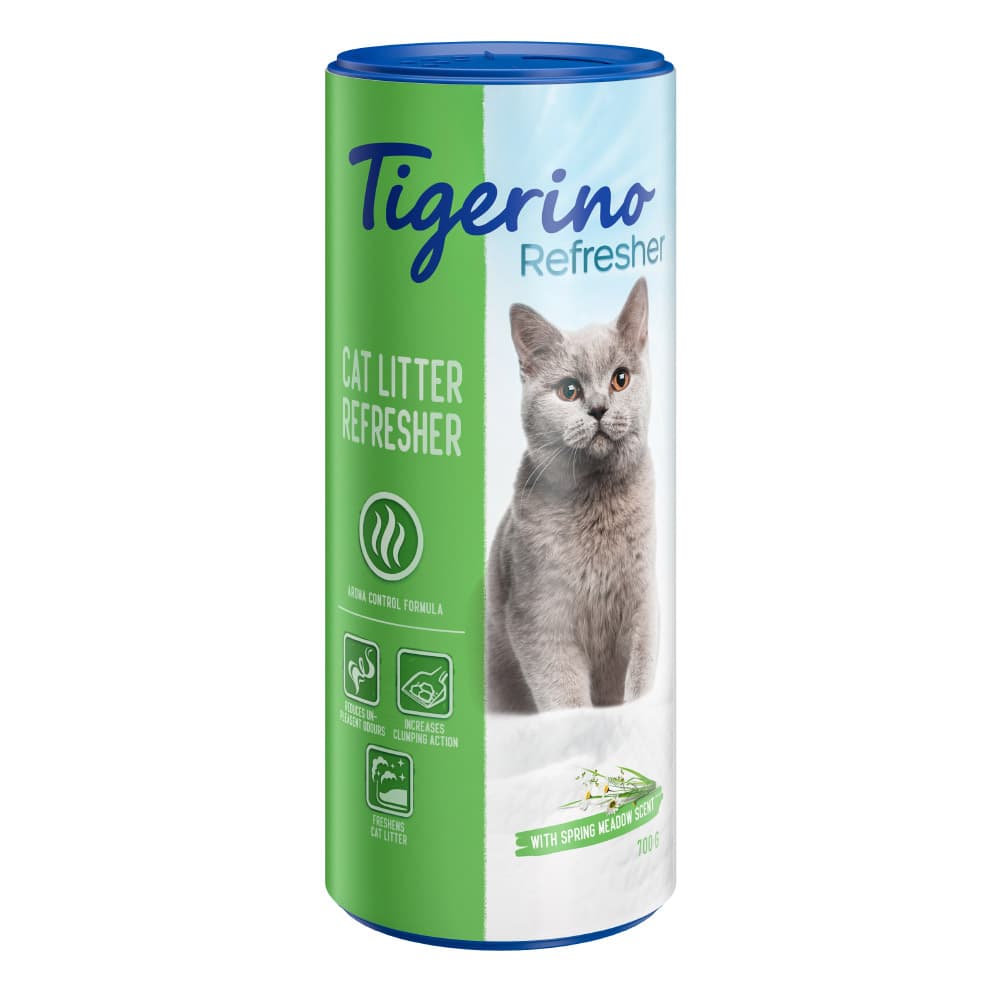 Tigerino Refresher desodorizante para areia - Pack económico: 2 x 700 g aroma fresco