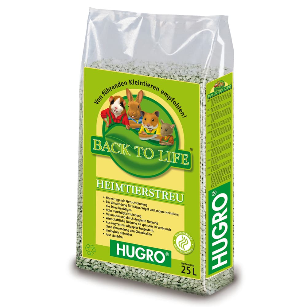 Hugro Back to Life substrato higiénico de celulose - 25 l
