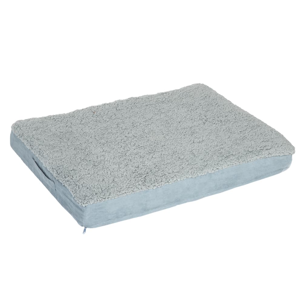 Cama ortopédica Memory para cães - cinza - C 72 x L 50 x A 9,5 cm