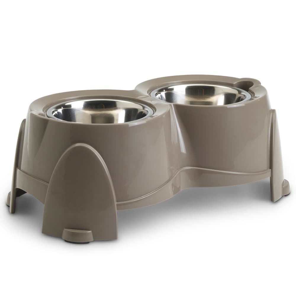 Comedouro alto Savic Ergo Feeder - 2 x 0,85 litros, diâmetro 15,5 cm, altura 18,5 cm