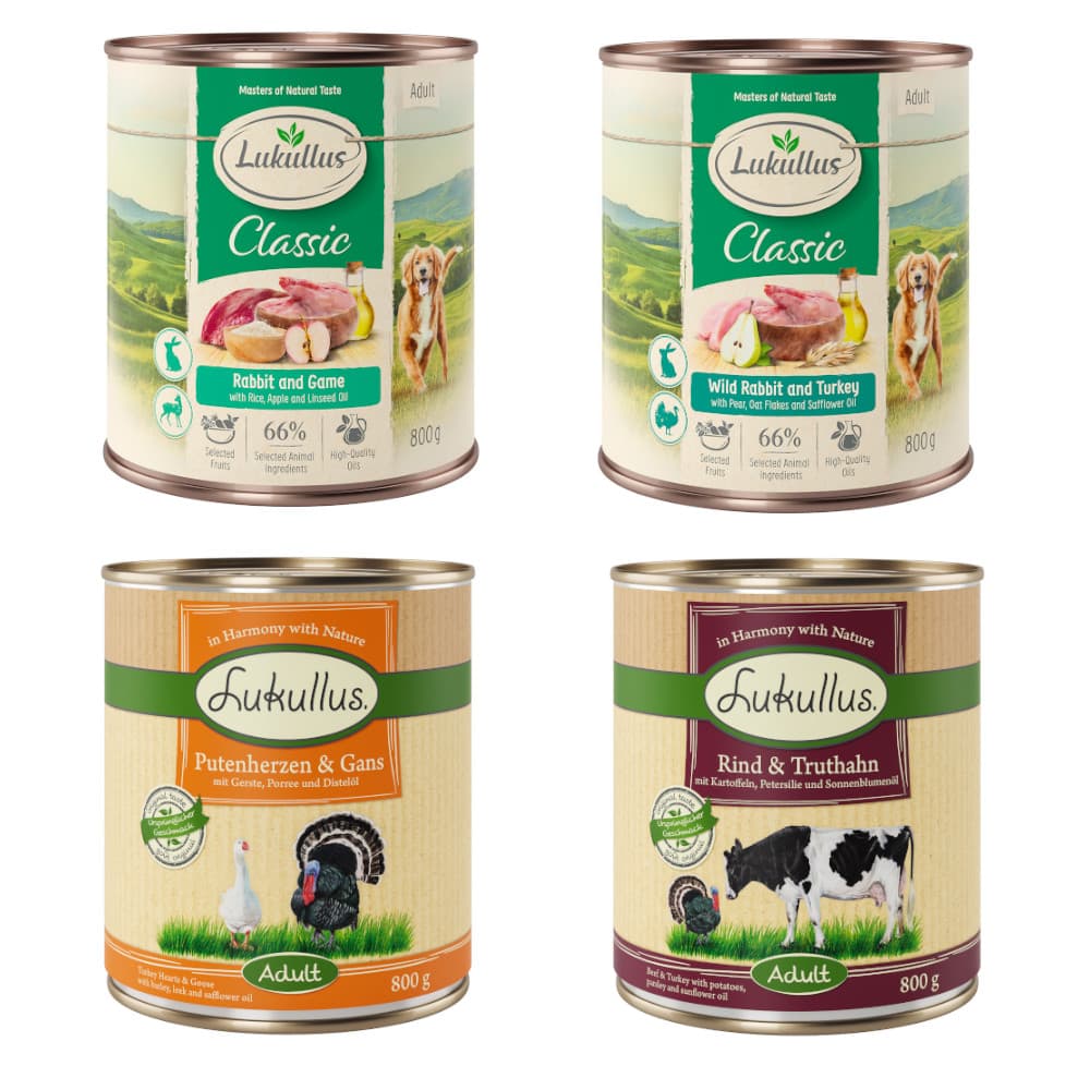 Lukullus 24 x 800 g - Pack económico - Pack misto IV
