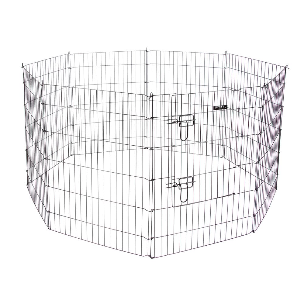 Parque Kerbl com porta para cachorros e pequenos animais - 8 elementos (L 57 x A 78 cm)