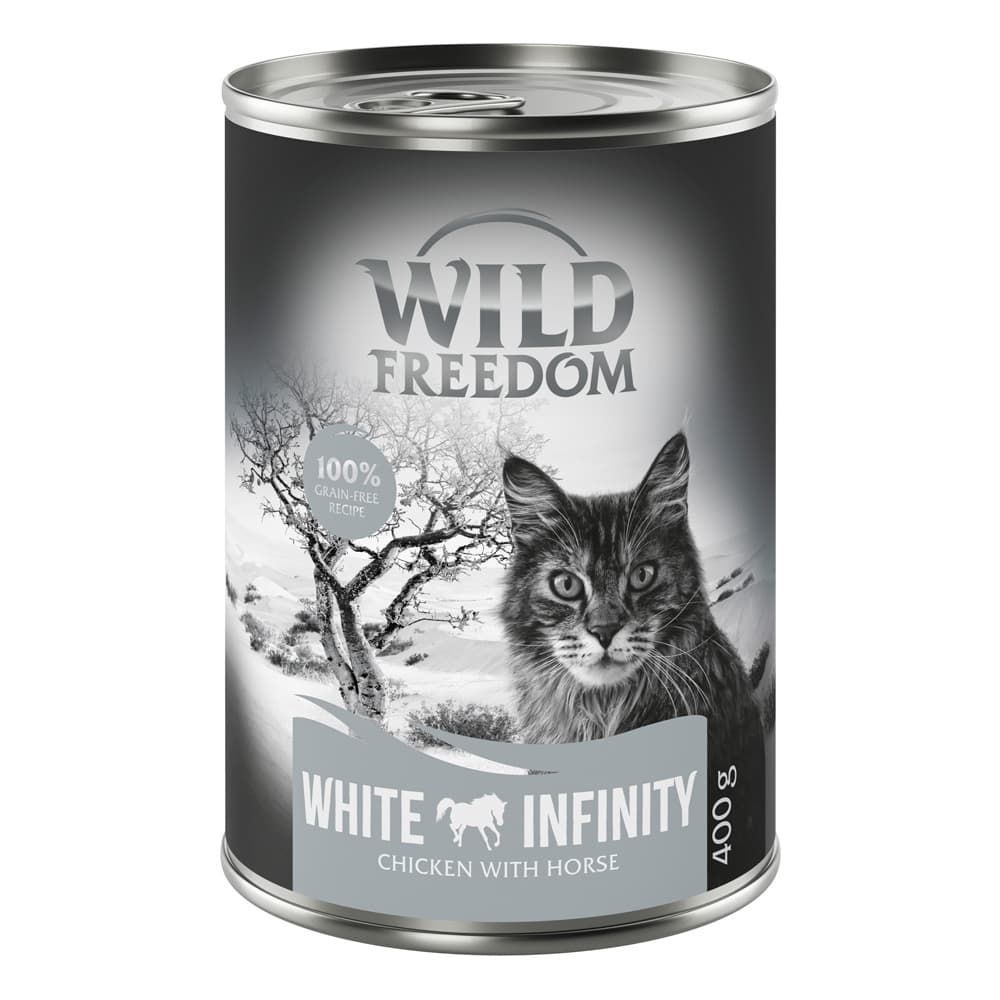 Wild Freedom Adult 6 x 400 g - White Infinity - Cavalo e frango