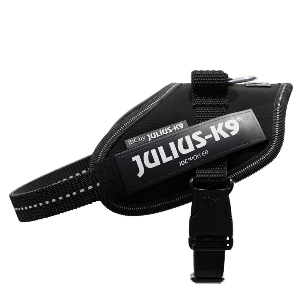 Peitoral JULIUS-K9 IDC® Power preto para cães - Tam. XL: contorno peito 71 cm-96 cm