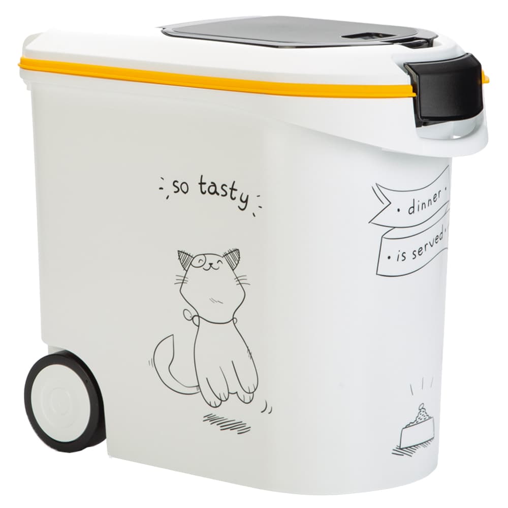 Curver Recipiente para ração com desenhos de gatos  - Até 12 kg