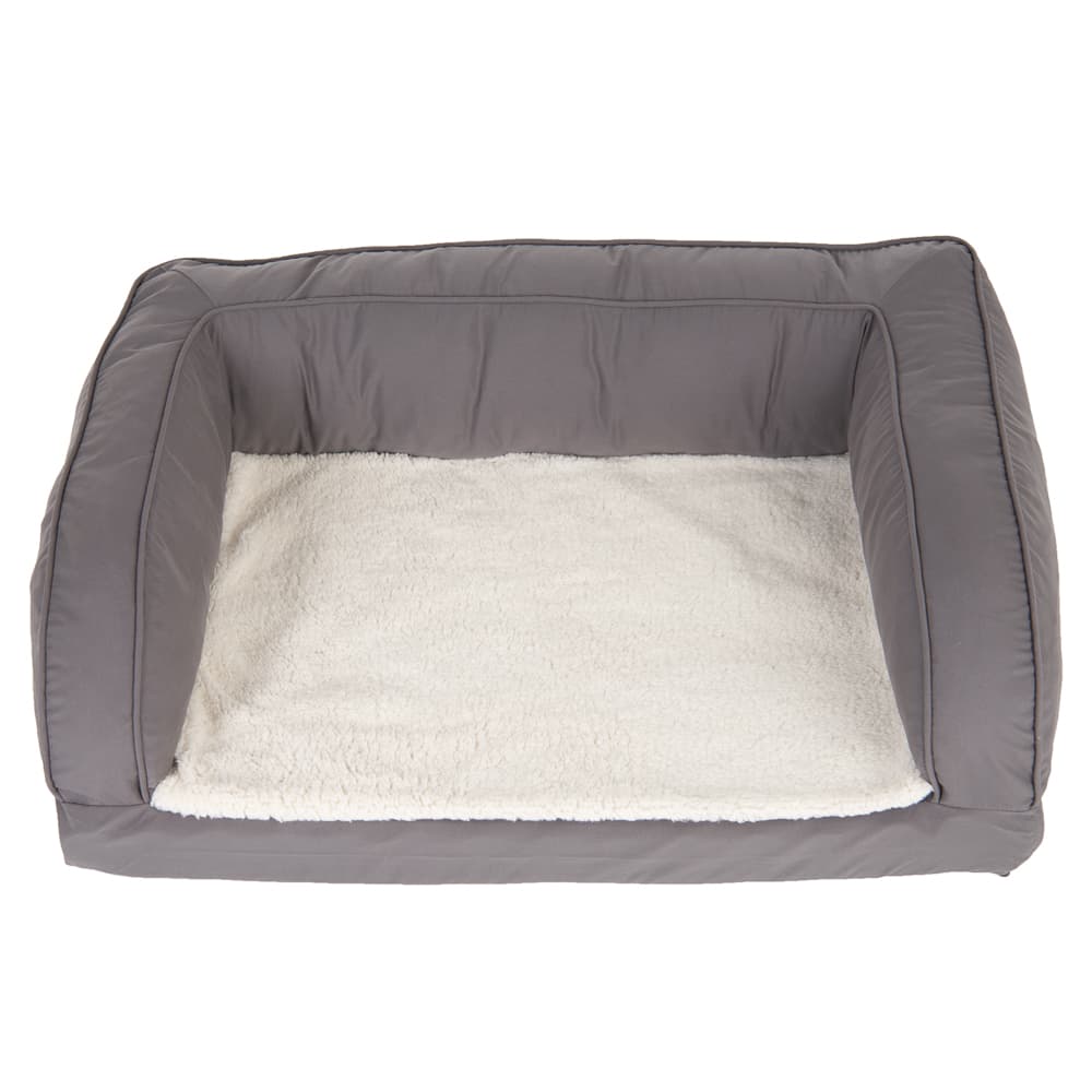 Cama ortopédica cinzenta para cães - Tam. XL: C 140 x L 80 x A 32 cm