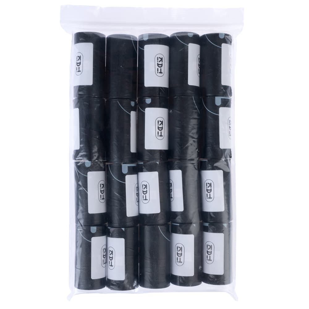 Sacos pretos para dejetos de cães TIAKI - 40 rolos de 15 sacos cada (600 sacos)