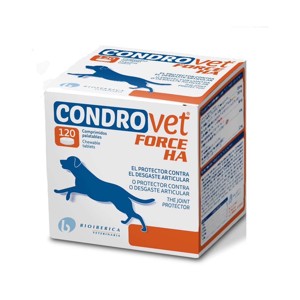 Condrovet Force HA condroprotetor para cães - 120 comprimidos