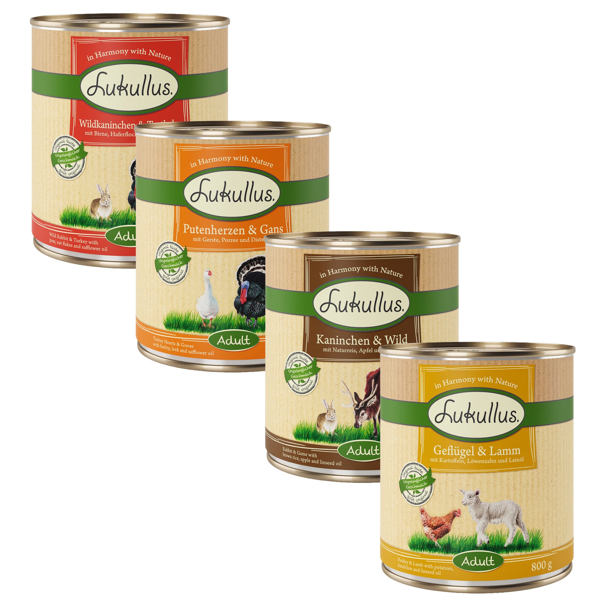 Lukullus 24 x 800 g - Pack económico - Pack misto I