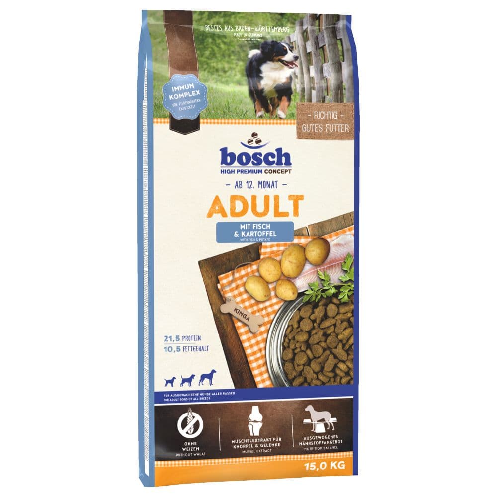 bosch Adult com peixe e batata - 15 kg
