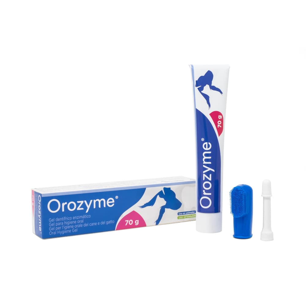 Orozyme gel dentífrico enzimático para cães e gatos - 70 g