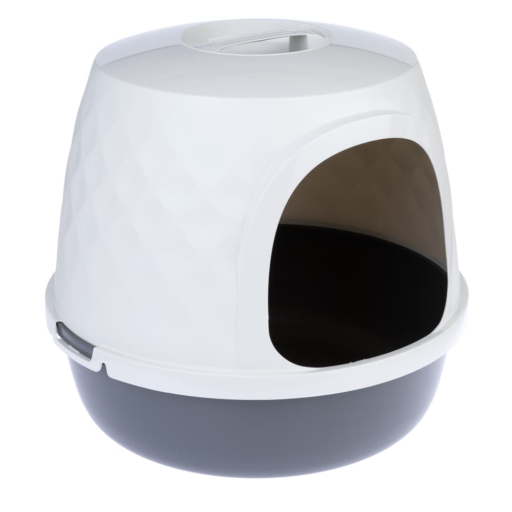 Caixa de areia fechada TIAKI Nebel - Cinzento escuro / branco