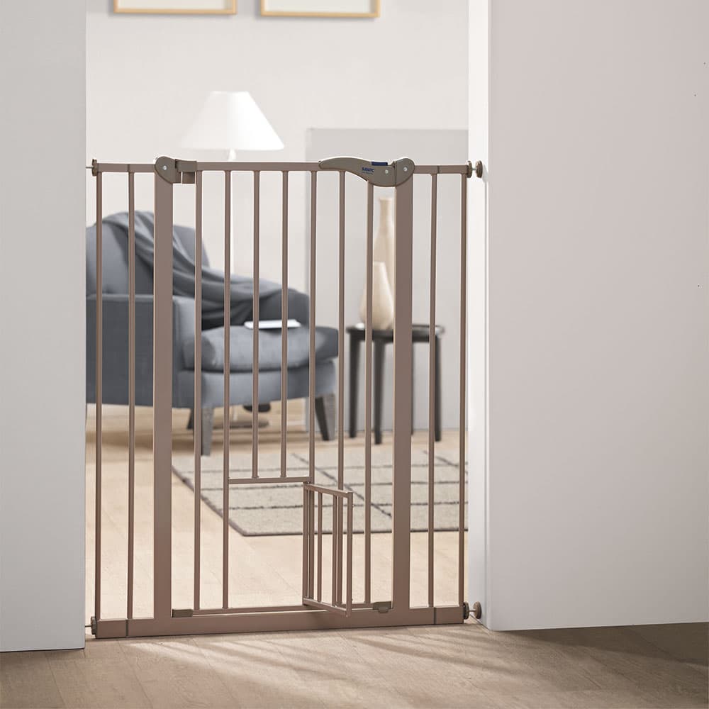 Savic Dog Barrier com porta para cães - 107 cm x 75 cm até 84 cm (A x L)