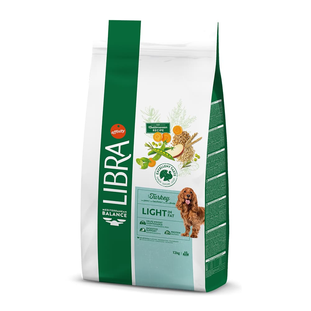 Libra Adult Light com peru ração para cães - 12 kg