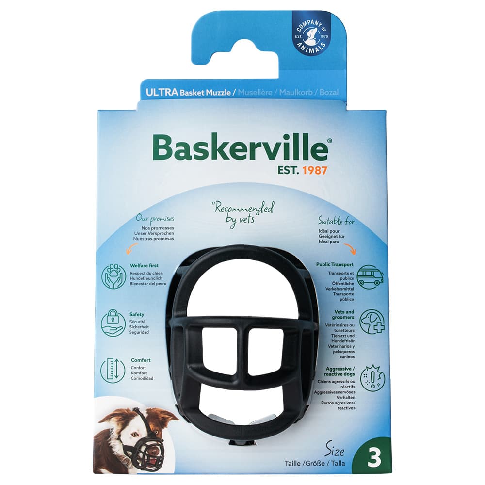 Açaime Baskerville Ultra 2.0 com fechos de plástico - Tam. 4 p.ex. Dálmata, Pointer