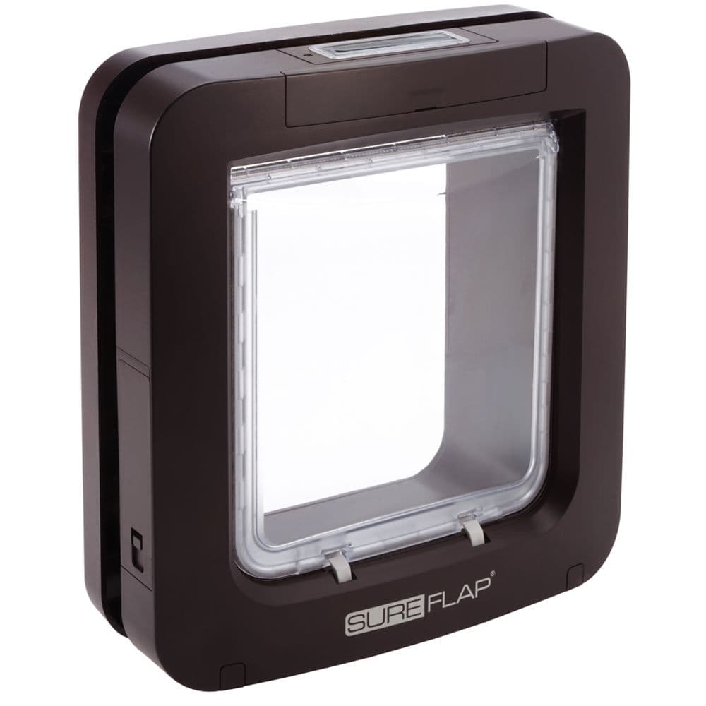 Gateira grande Sureflap com microchip - Castanho