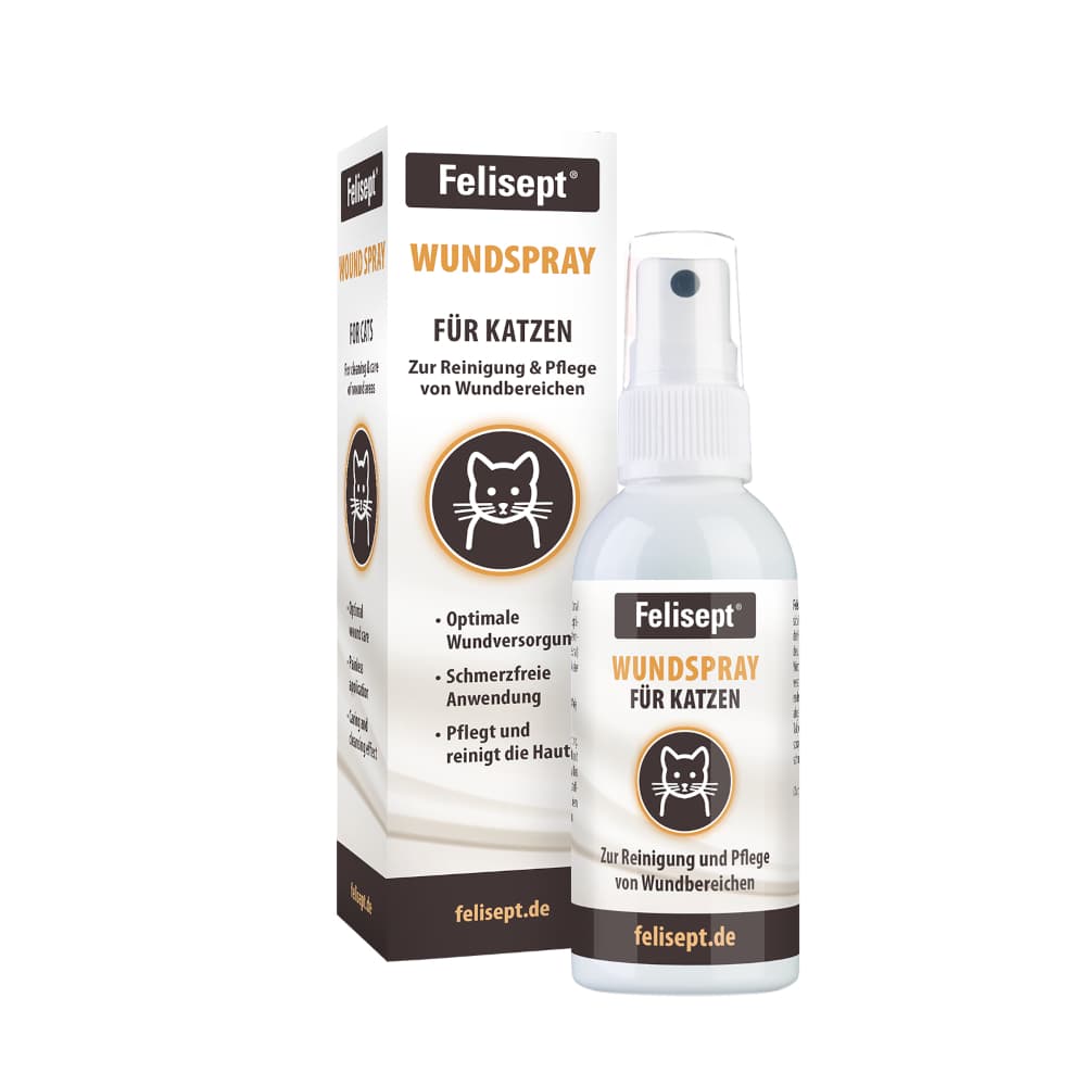 Felisept spray para feridas para gatos - Pack económico: 2 x 75 ml