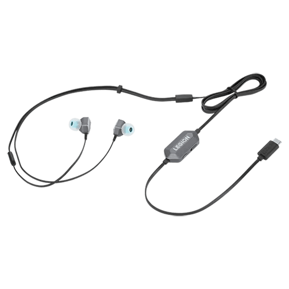 Lenovo Fones de ouvido intra-auriculares para jogos Lenovo Legion E510 7,1 RGB