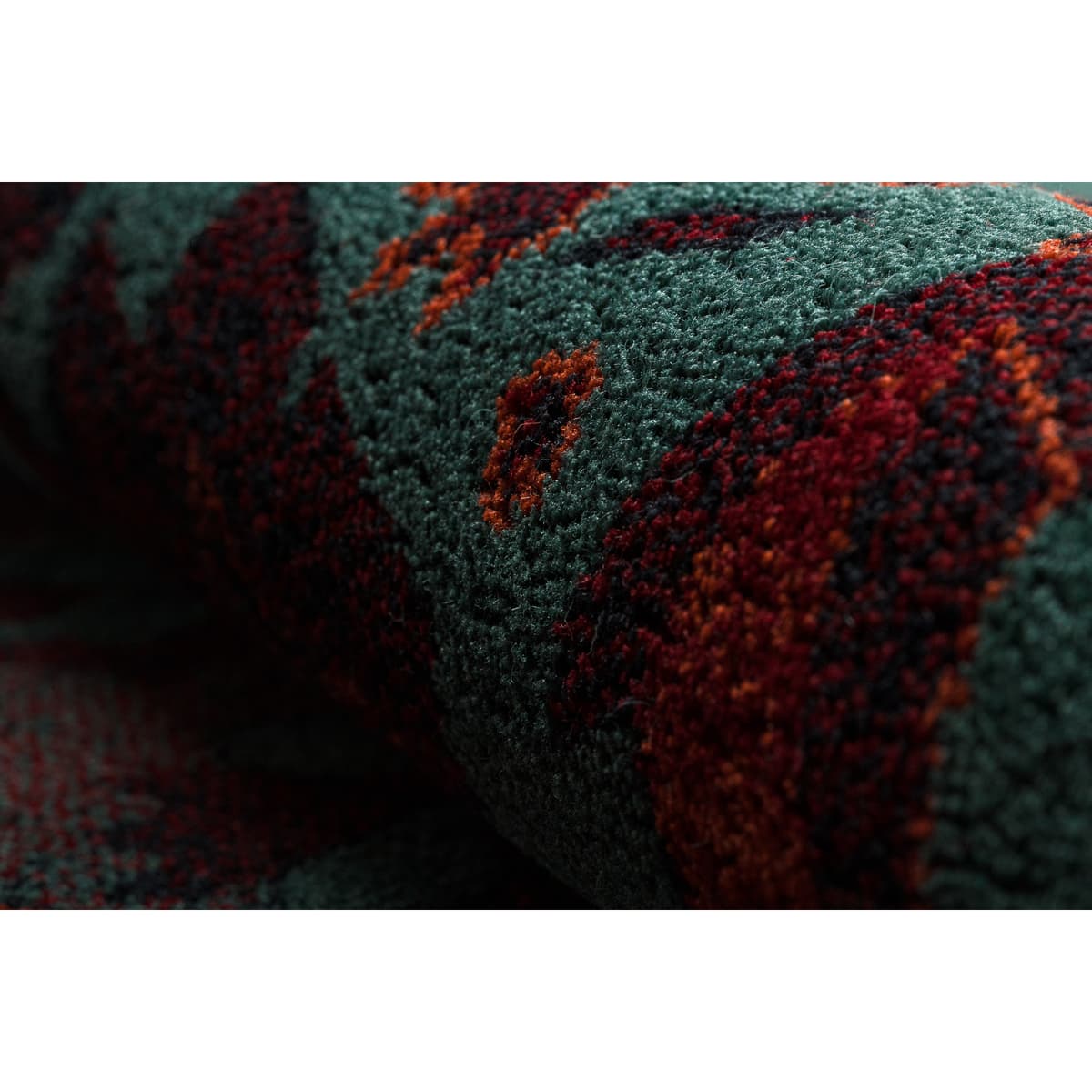 Tapetes Rugsx  Tapete de lã OMEGA KARAJA flores rubi 200x300 cm