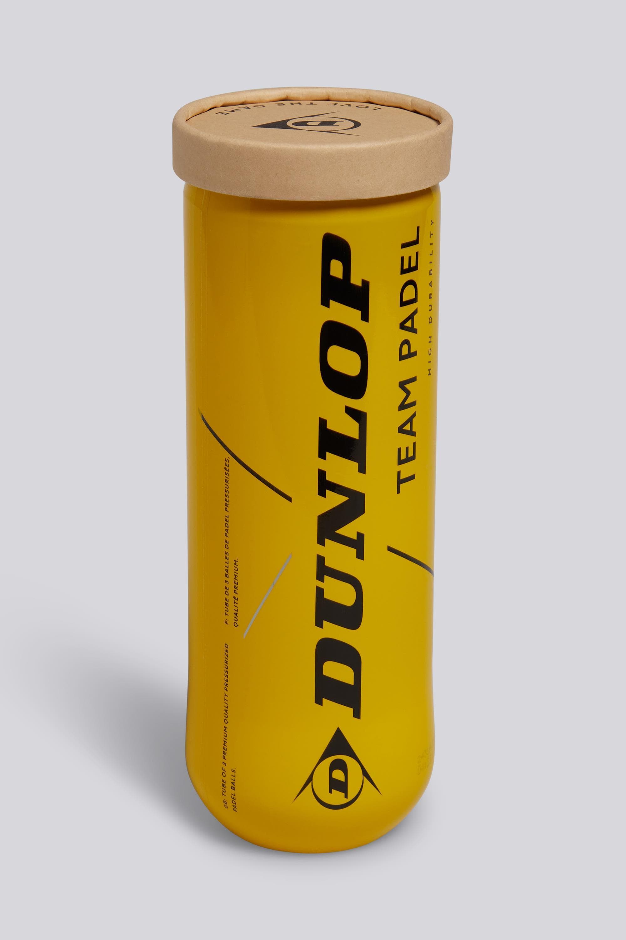 Dunlop Team Padel - Amarelo - Pack 3 Bolas Padel tamanho T.U.