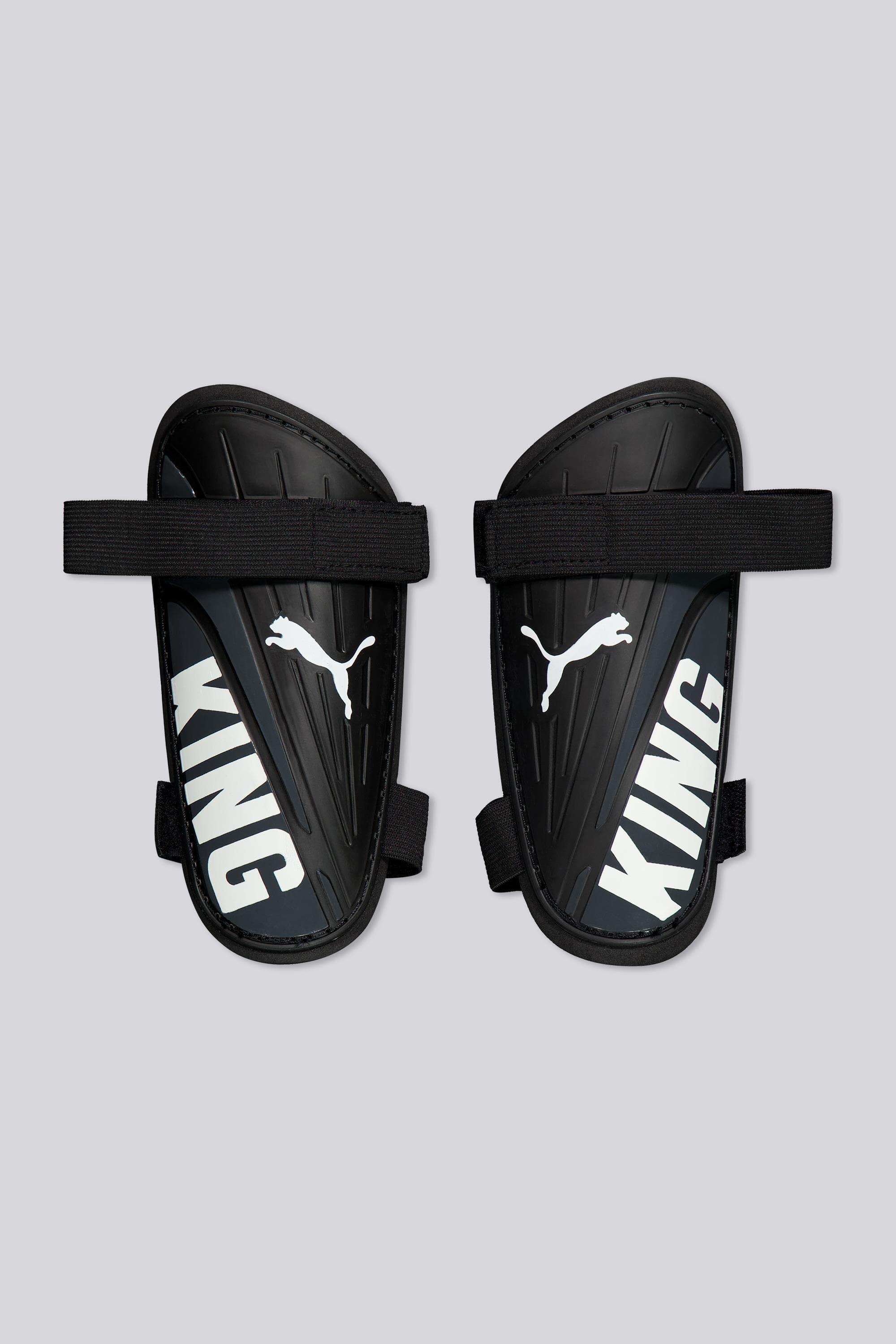 Puma King Strap - Preto - Caneleiras Futebol Júnior tamanho S