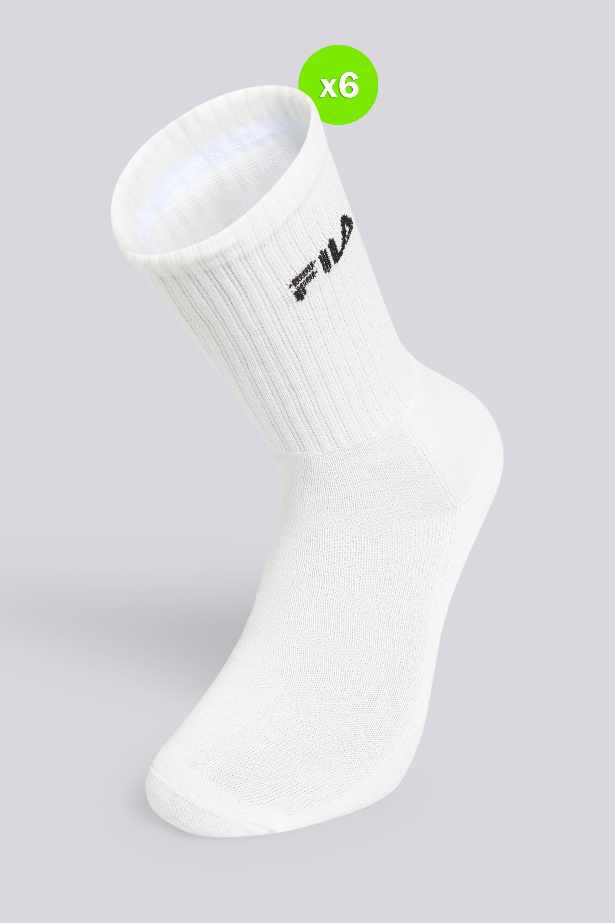 Meias Altas Desportivas Fila Pack 6 Homem tamanho T.U.