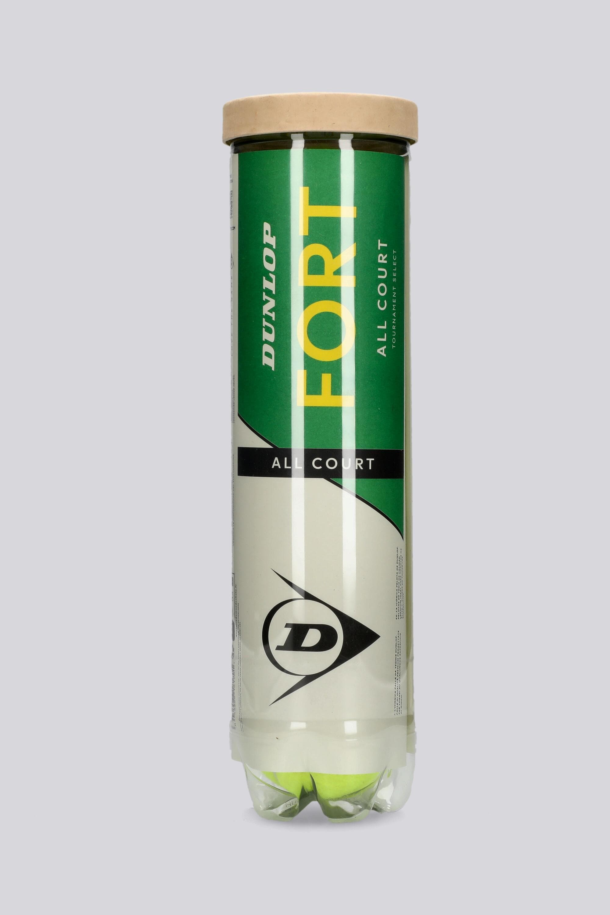 Dunlop Fort All Court - Amarelo - Pack 4 Bolas Ténis tamanho T.U.