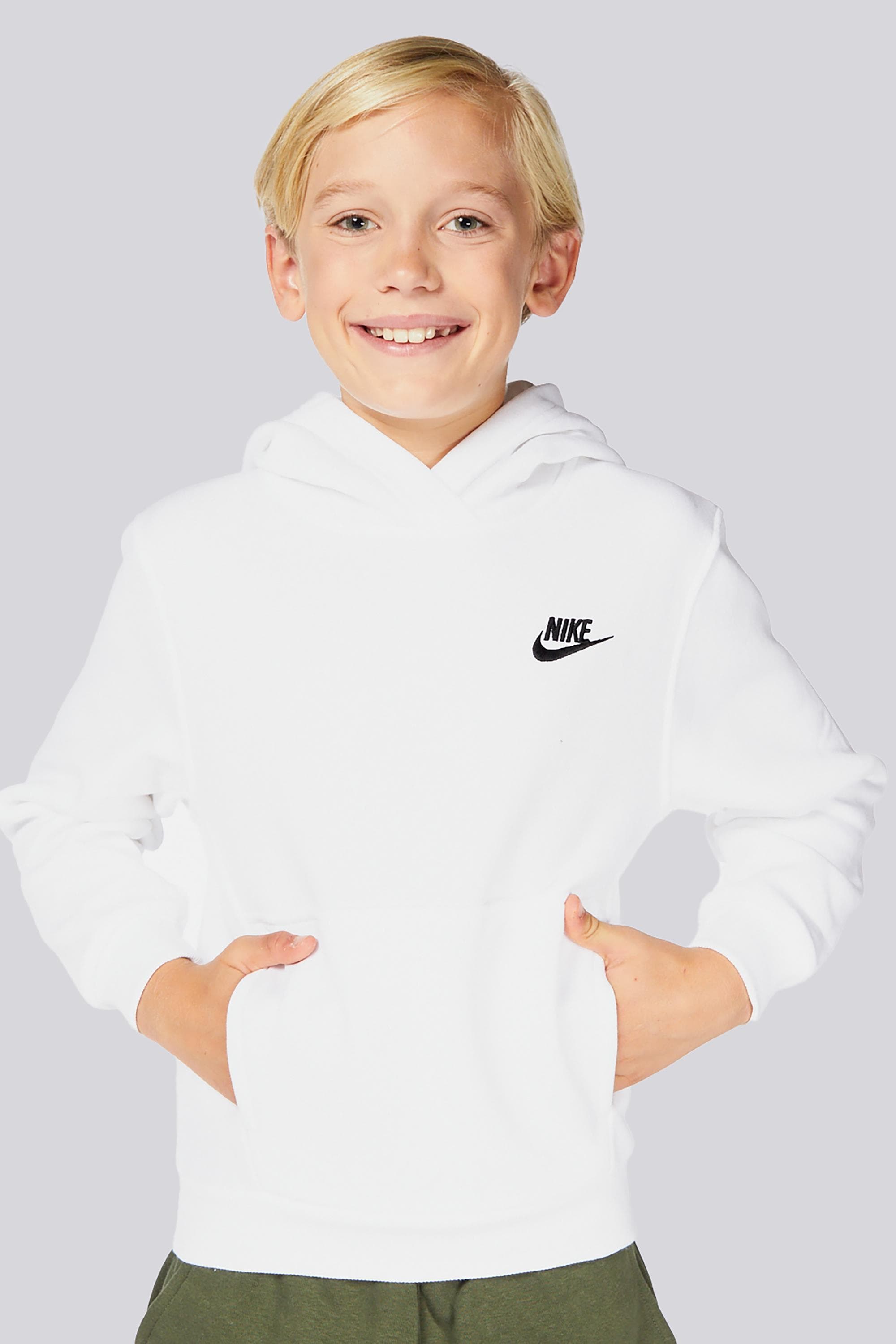 Nike Club - Branco - Sweatshirt Capuz Rapaz tamanho 8/10