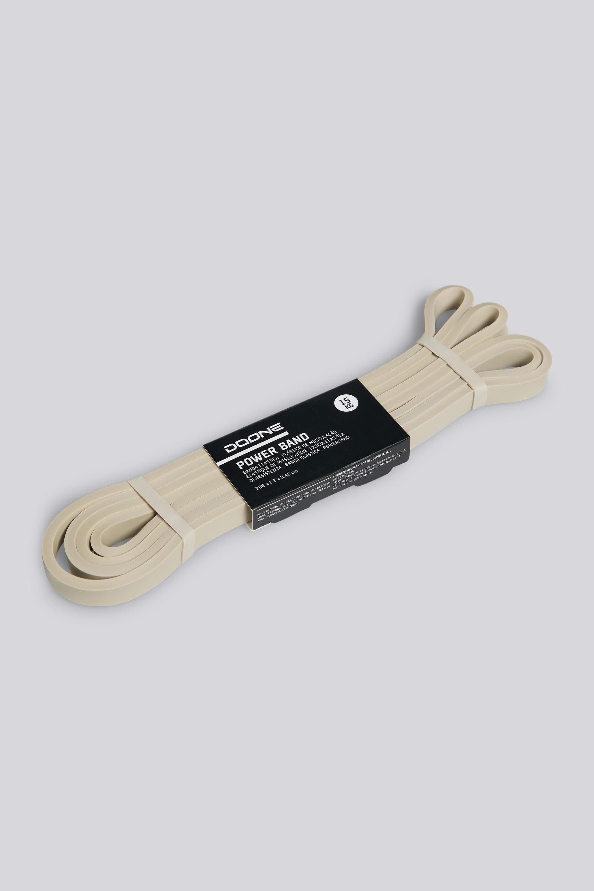 Doone Power Band - Cinza - Banda Elástica 15 Kg tamanho UNICA
