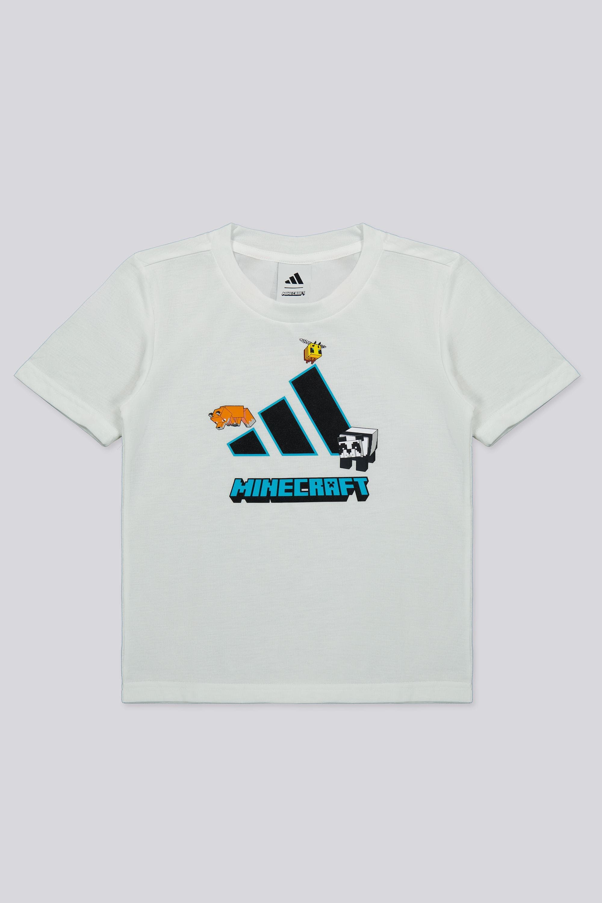 adidas Minecraft - Branco - T-shirt Menino MKP tamanho 6