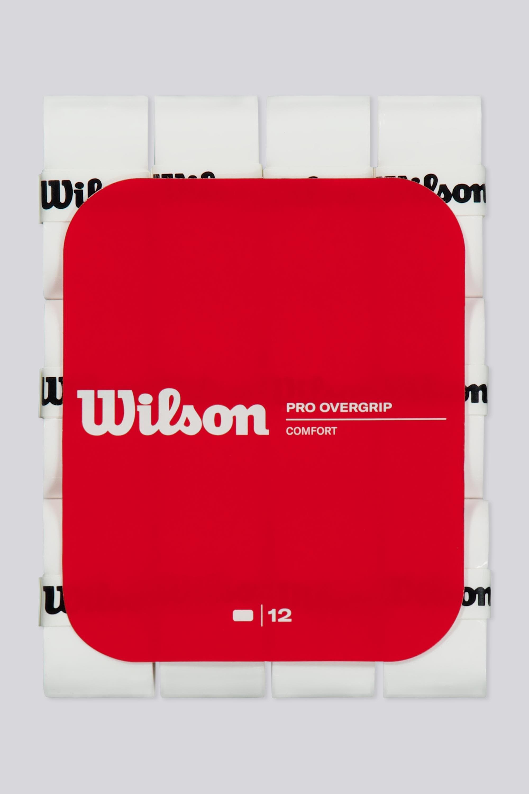 Wilson Pro - Branco - 12 Overgrips Ténis tamanho UNICA