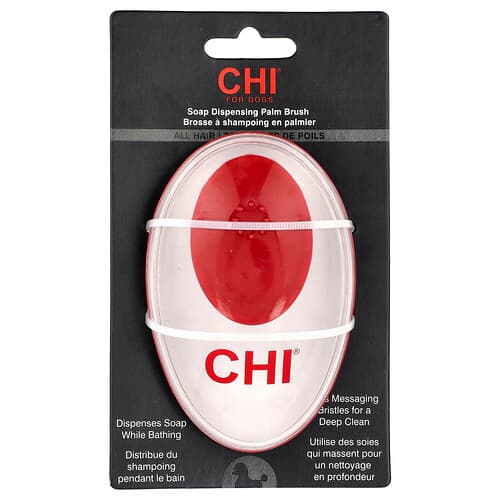 CHI for Dogs, Soap Dispensing Palm Brush, For Dogs, 1 Count