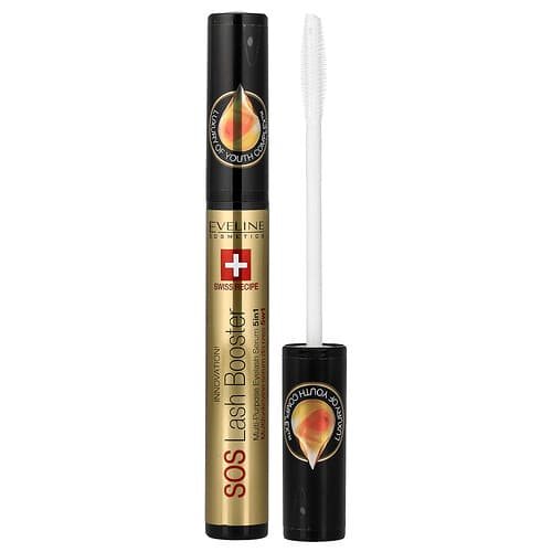 Eveline Cosmetics, SOS Lash Booster, Multi-Purpose Eyelash Serum 5 in 1, 0.35 fl oz (10 ml)
