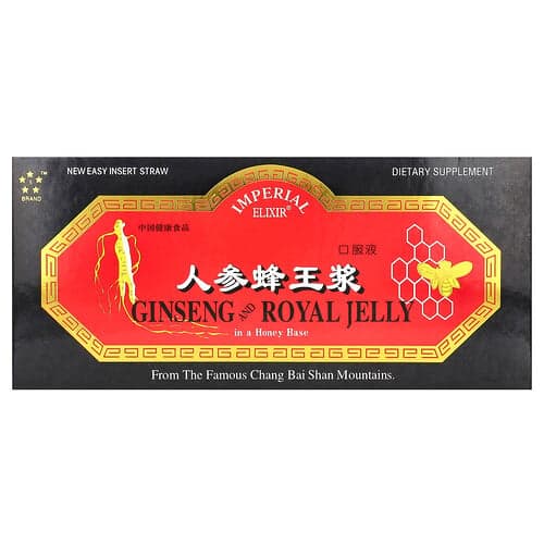 Imperial Elixir, Ginseng & Royal Jelly, 10 Bottles, 0.34 fl oz (10 ml) Each