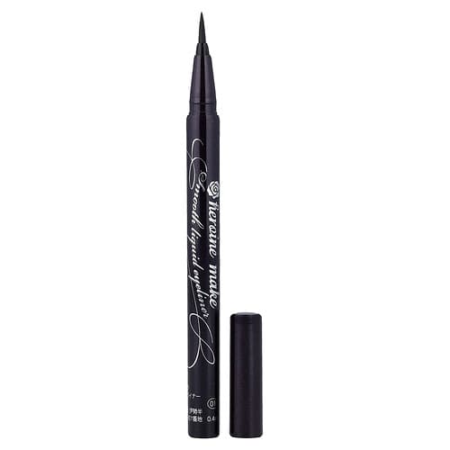 KissMe, Heroine Make, Smooth Liquid Eyeliner, Ultra-Fine Brush, 01 Jet Black, 0.014 fl oz (0.4 ml)