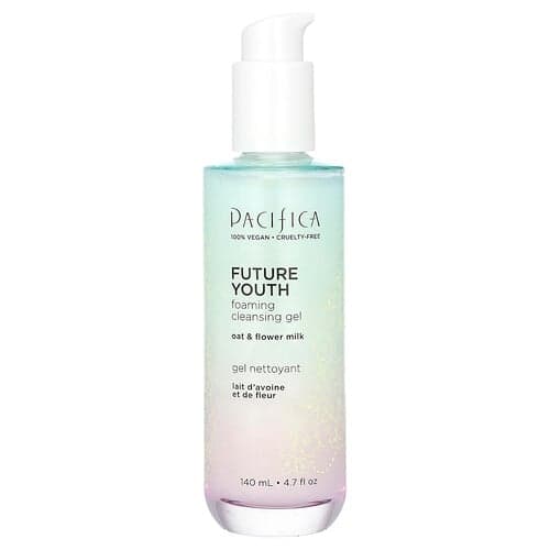 Pacifica, Future Youth, Foaming Cleansing Gel, Oat & Flower Milk, 4.7 fl oz (140 ml)