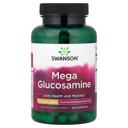Swanson Vitamins, Mega Glucosamine, 750 mg, 120 Capsules