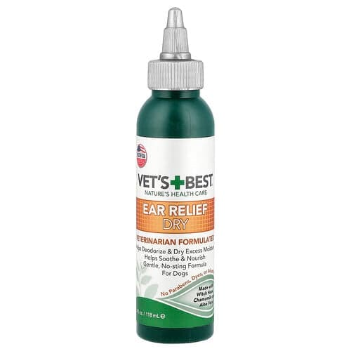 Vet's Best, Ear Relief Dry, For Dogs, 4 fl oz (118 ml)