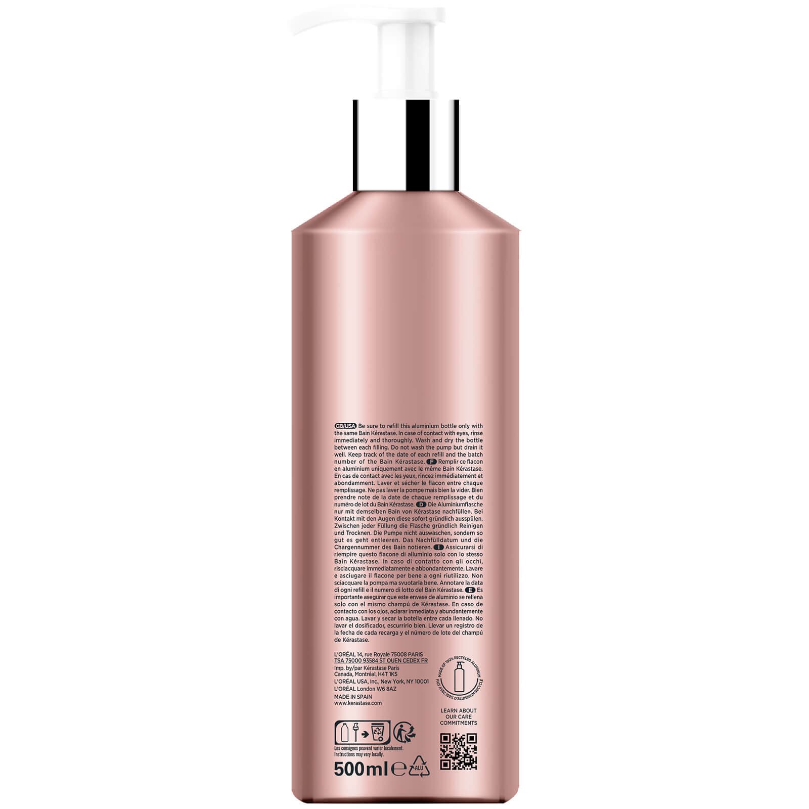 Kérastase Bain Chroma Refillable Aluminium Bottle